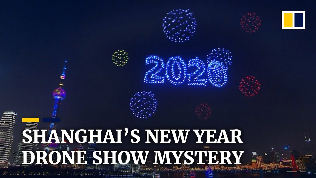 Shanghai new year drone show